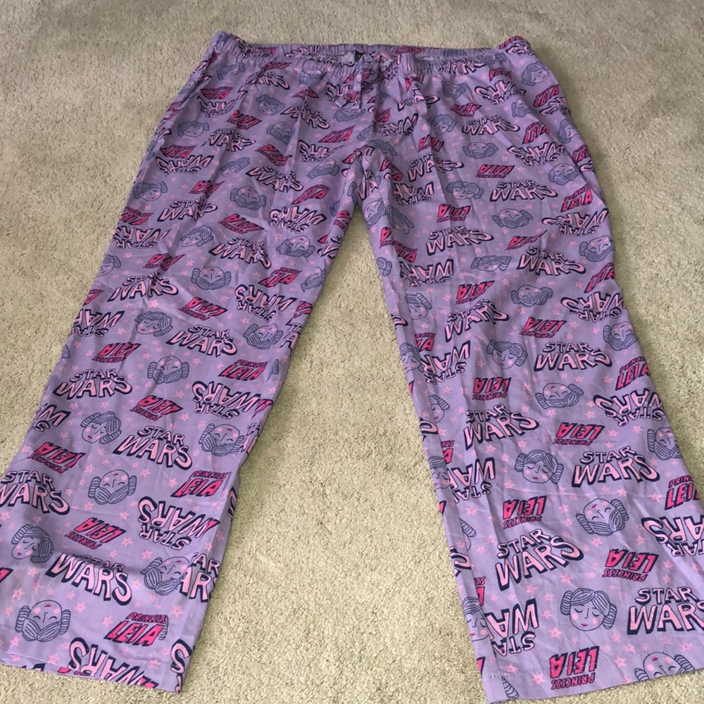 Star Wars Princess Leia XL Pajama‎ Bottoms Sleepwear Pants